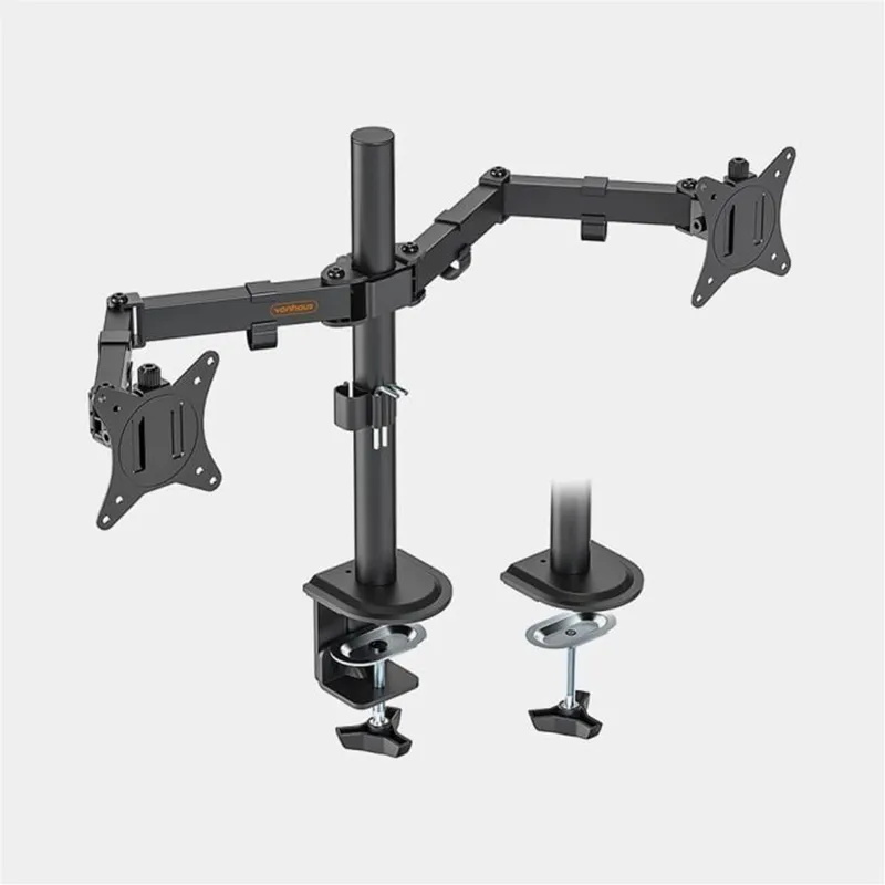 Dual Arm Desk Mount with Clamp