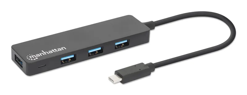 Manhattan USB-C Dock/Hub. Ports (4): USB-A (x4). 5 Gbps (USB 3.2 Gen1