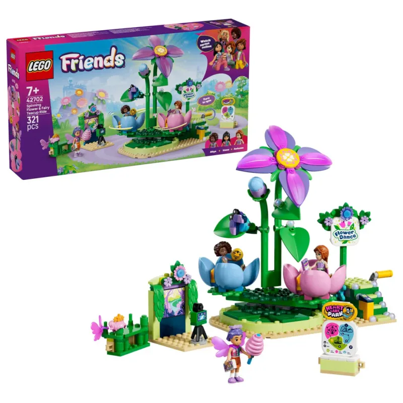 LEGO Friends Spinning Flower & Fairy Teacup Ride 42702