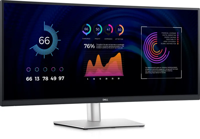 DELL P Series P3424WE computer monitor 86.4 cm (34") 3440 x 1440