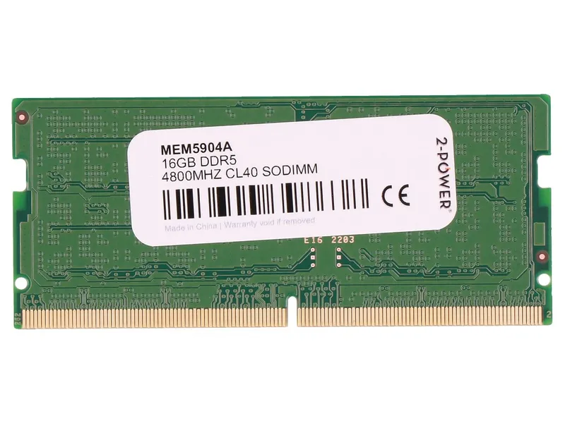 2-Power 2P-VNY72 memory module 16 GB 1 x 16 GB DDR5 262-pin SO-DIMM