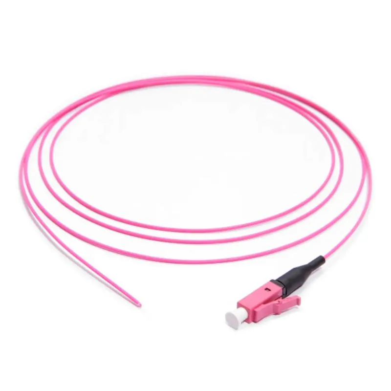 FDL LEVITON 1M SIMPLEX LC PIGTAIL- 50/1251900um -OM4 VIOLET