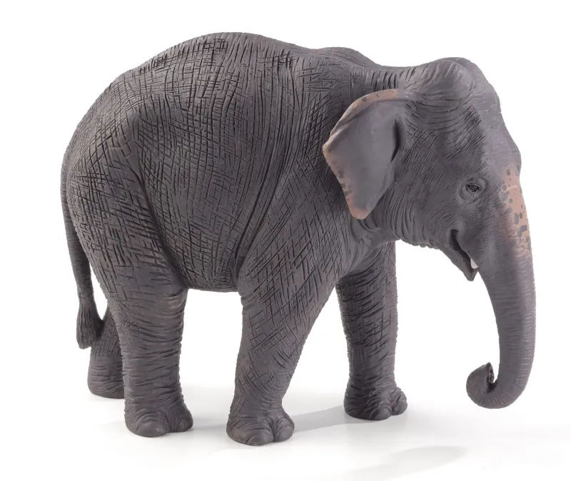Mojofun Asian Elephant Toy Figure - Realistic Wildlife Model