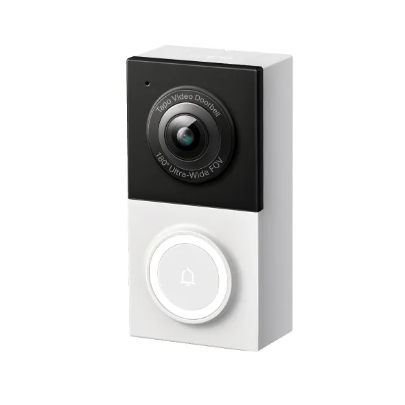 TP-Link Tapo Smart Wired Video Doorbell Black White