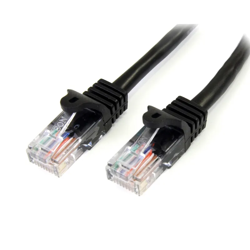StarTech.com Cat5e Patch Cable with Snagless RJ45 Connectors - 3m. Bla