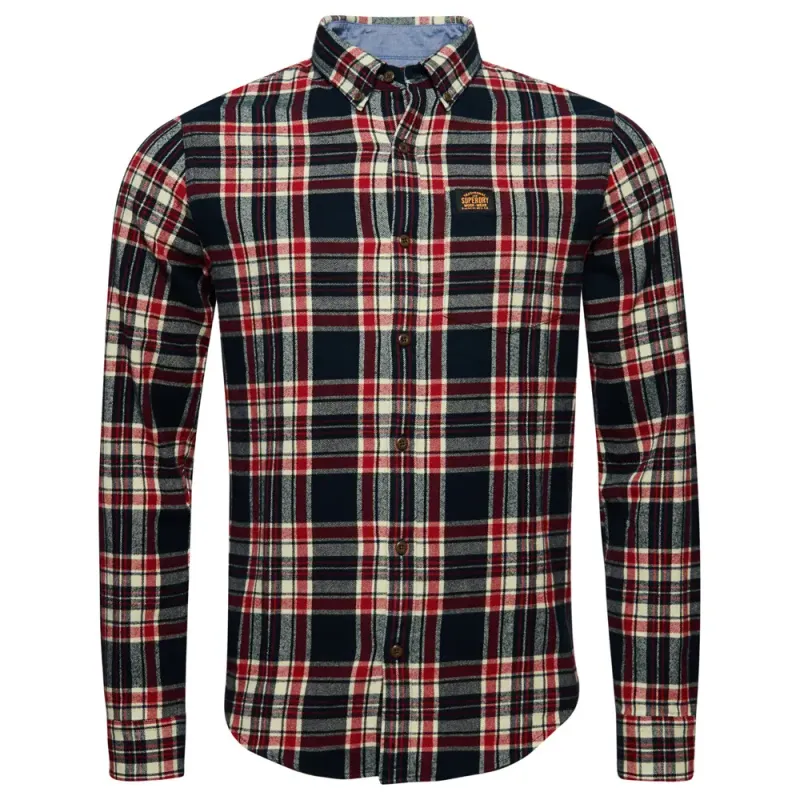 Long-sleeved lumberjack shirt in organic cotton Superdry
