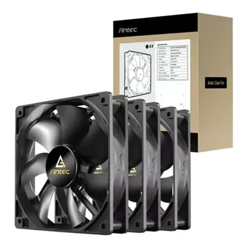Antec N12 Computer case Fan 12 cm Black 3 pc(s)