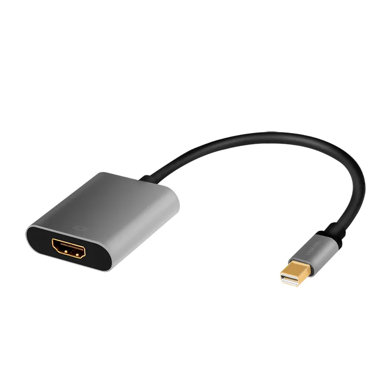 LogiLink CDA0110 video cable adapter 0.15 m Mini DisplayPort HDMI Blac