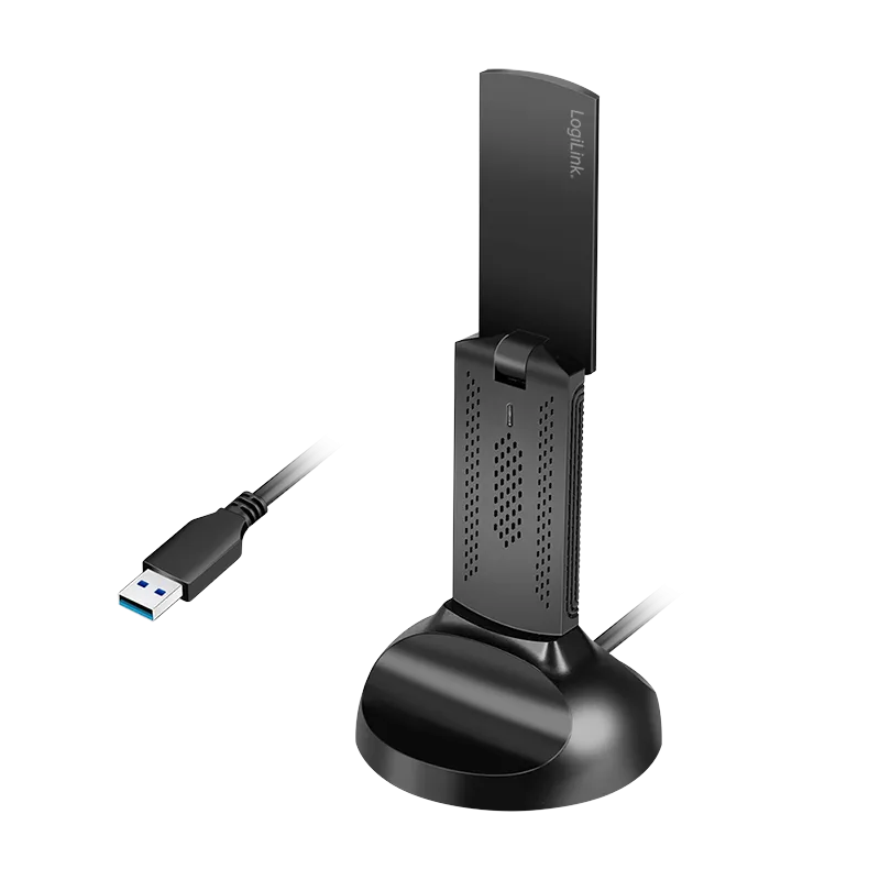 LogiLink WLAN 802.11ax . WI-FI 6E. 3000Mbit/s USB 3.0 Adapter. w/anten
