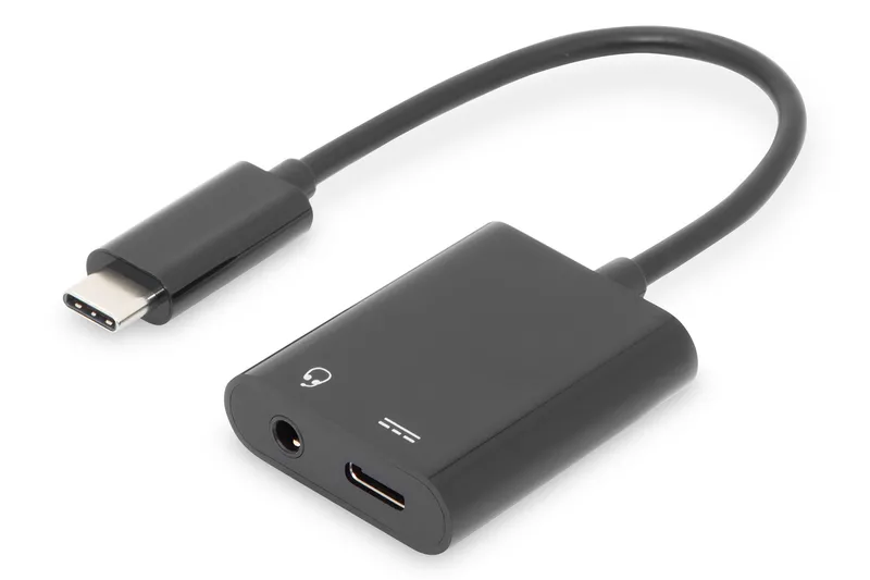 Digitus USB-C adapter / converter. USB-C to USB-C + 3.5mm jack