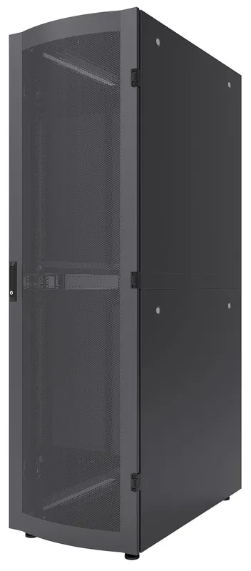 Intellinet 19" Server Cabinet - Free Standing 42U 600x1200mm (width x depth) Black Flatpack Max 1500kg Multi-Point Door Lock One Lock Per Side Panel Usable Depth 123 to 973mm IP20 rated Rack Steel