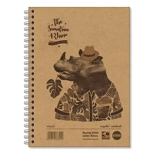 RHINO SRTWA5-8-P writing notebook A5 160 sheets Light brown