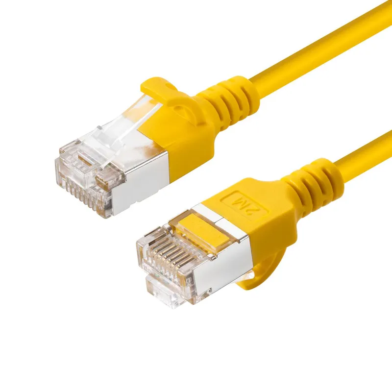 Microconnect V-FTP6A0015Y-SLIM networking cable Yellow 0.15 m Cat6a U/
