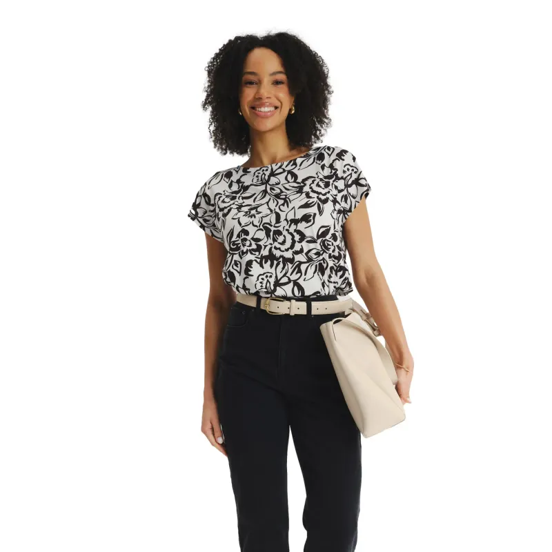 Women's printed T-shirt Greenpoint Regular January