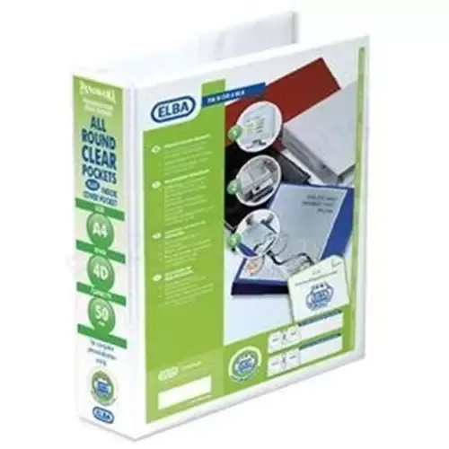 Elba 400008433 ring binder A4 White
