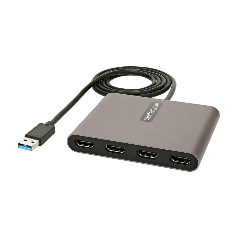 StarTech.com USB 3.0 to Quad HDMI Adapter. USB to 4x HDMI Monitor Conv