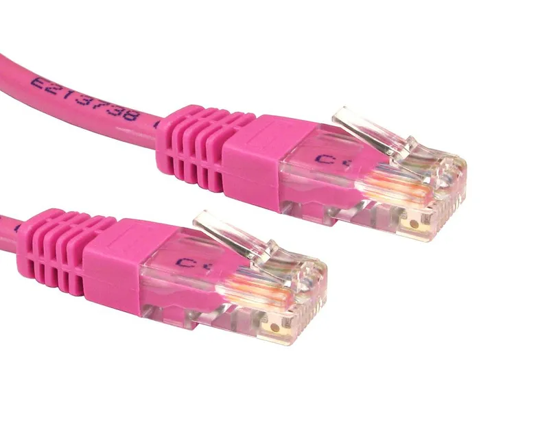 Cables Direct URT-610P networking cable Pink 10 m Cat5e U/UTP (UTP)