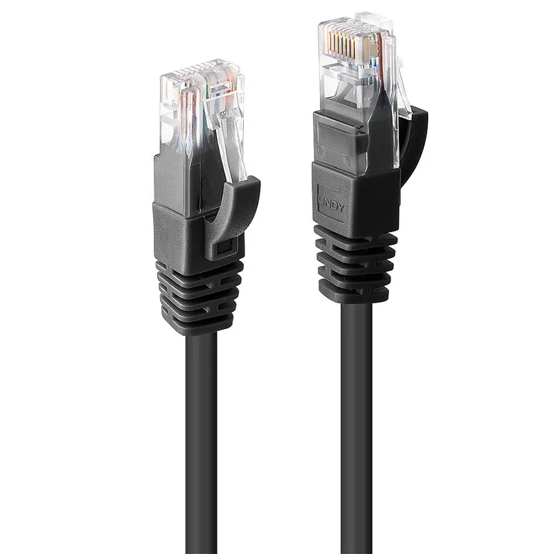 Lindy 0.5m Cat.6 U/UTP Network Cable. Black