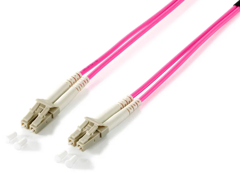Equip LC/LC Fiber Optic Patch Cable. OM4. 1m