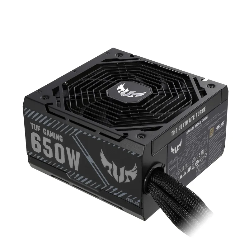 ASUS TUF Gaming 650W ATX 80 Plus Bronze PSU Power Supply - Black