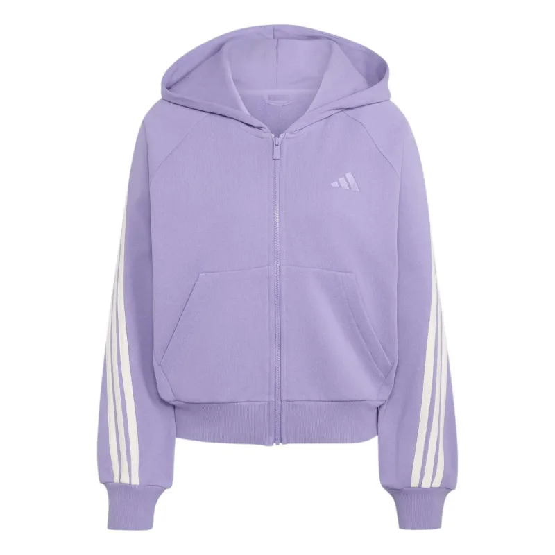 Women's full zip hoodie adidas 3-Stripes