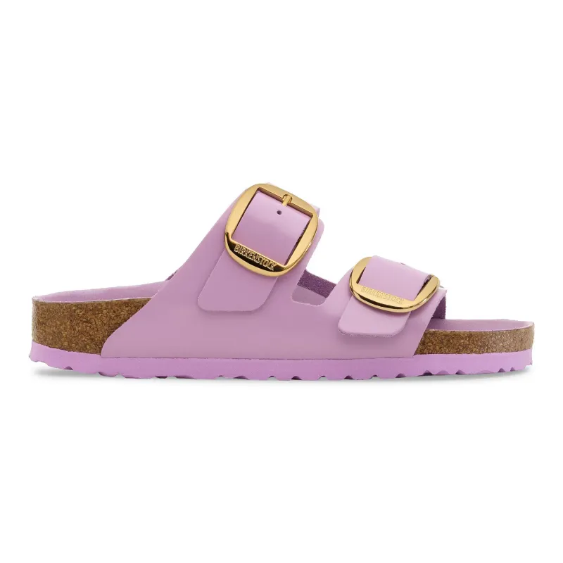 Natural patent leather sandals for women Birkenstock Arizona