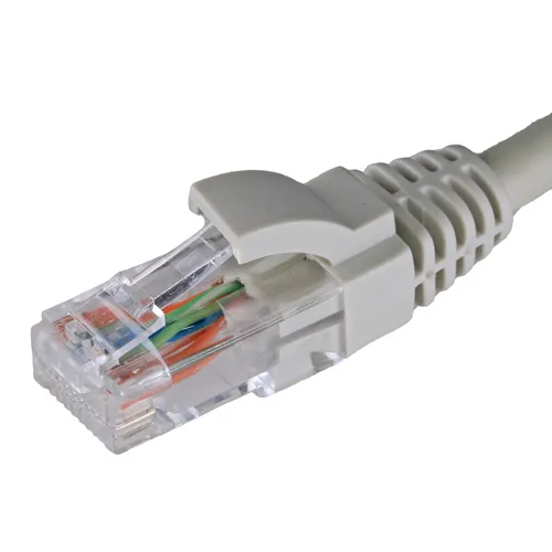 Cablenet 1m Cat5e RJ45 Grey U/UTP LSOH 24AWG Snagless Booted Patch Lea