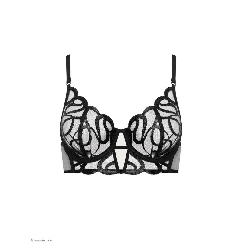 Underwired bustier bra for women Lisca Shiny Secret Mariage