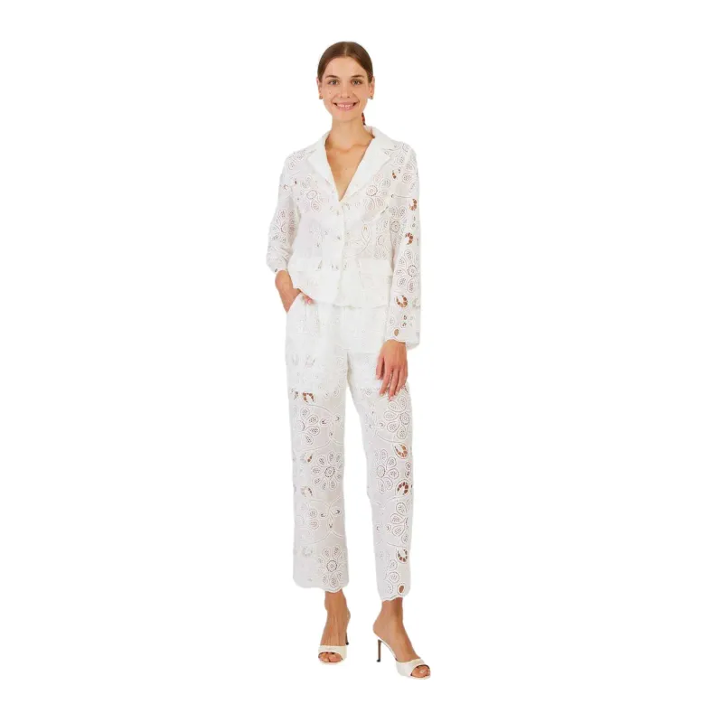 Women's Lace Straight Trousers Derhy Damienne