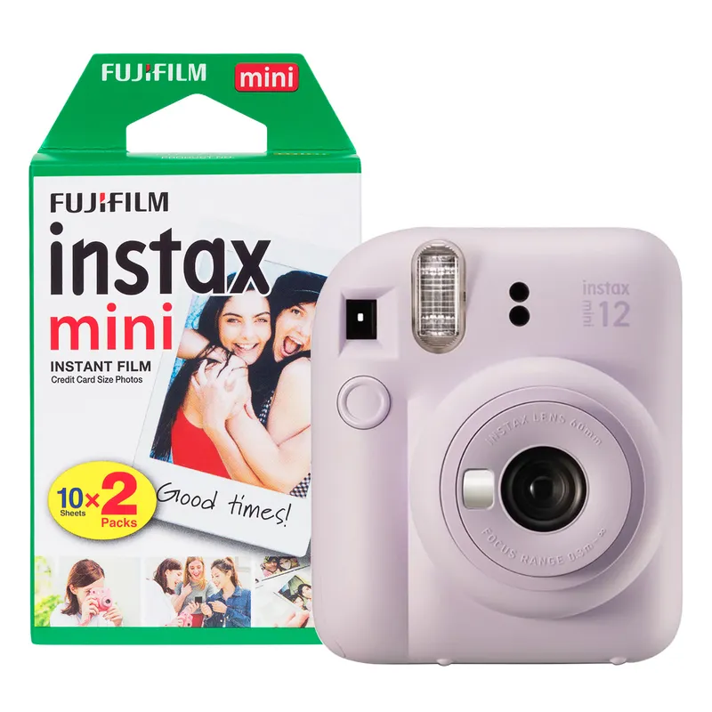 Fujifilm Instax Mini 12 Instant Camera - Lilac Purple - Camera + 20 Sh