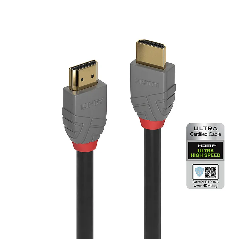 Lindy 1m Ultra High Speed HDMI Cable Anthra Line