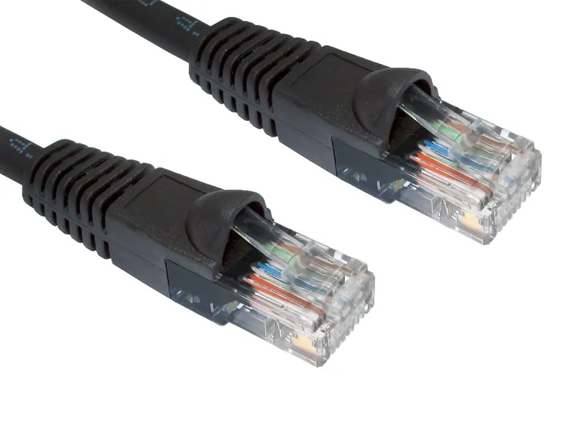 Cables Direct Cat5e U/UTP networking cable Black 10 m U/UTP (UTP)