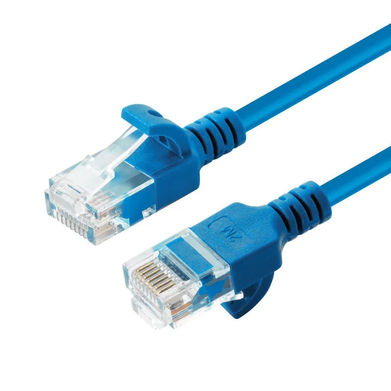 Microconnect V-UTP6A002B-SLIM networking cable Blue 0.2 m Cat6a U/UTP
