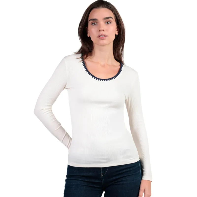Women's long sleeve T-shirt Admas Canale Contraste