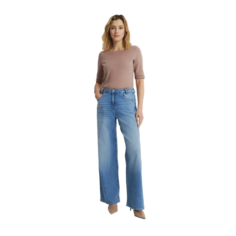 Women's Cotton Wide Leg Jeans Greenpoint Regular January
