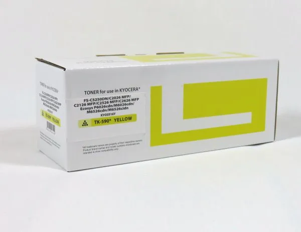 Data Direct Kyocera FSC2016 2026 2126 Toner Yellow Compatible TK590Y