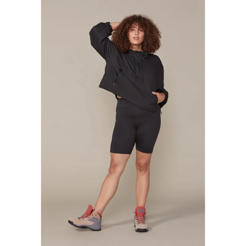 Women's 1/2 zipped waterproof jacket Girlfriend Collective Hummingbird