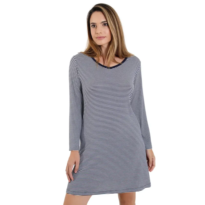 Women's Stripe Nightdress Sassa Casual Comfort