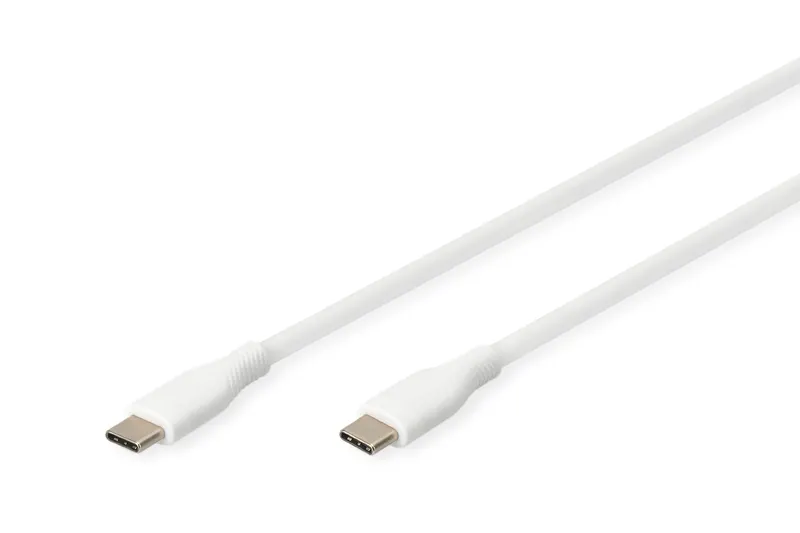 Digitus USB-C silicone connection cable. 1m. white