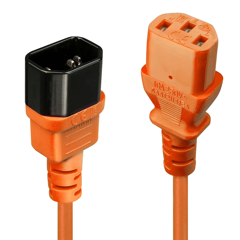 Lindy 1m IEC Extension Cable Orange