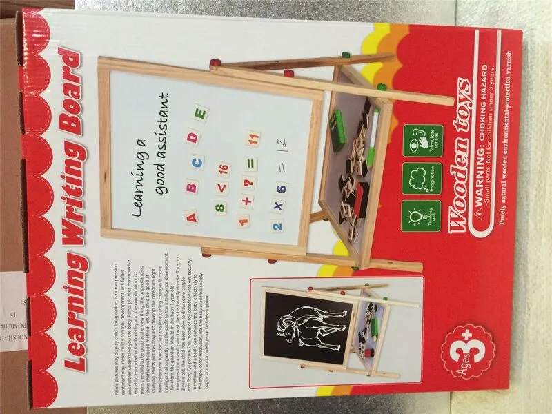 Wooden Double-sided Art Easel For Kids - 69cm Tall, Inspires Creativity & Learning