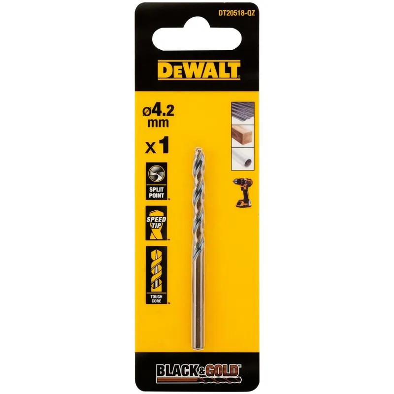 Dewalt Black and Gold HSS Drill Bit