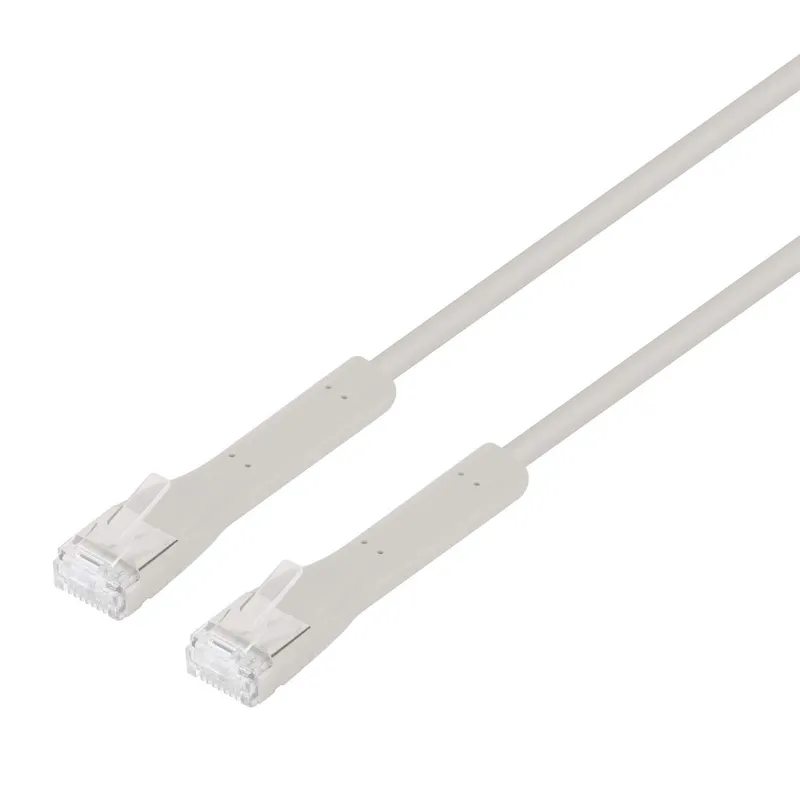 Intellinet Network Flexiboot Slim Patch Cable Cat6A 1.5m Grey Copper F/FTP LSOH / LSZH RJ45 Class EA with 10G and 500 MHz Ultra-thin format for more flexibility and simplified cable management in dense installations Lifetime Warranty