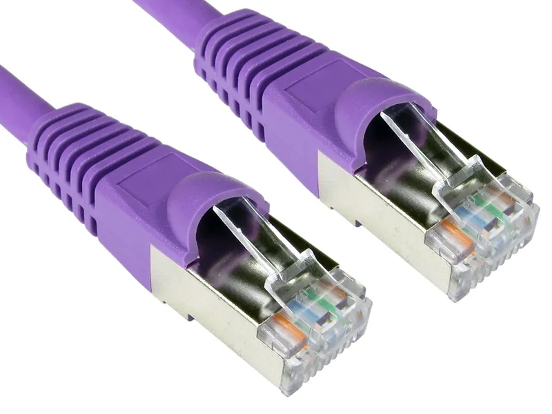 Cables Direct Cat6a 5m networking cable Violet S/FTP (S-STP)