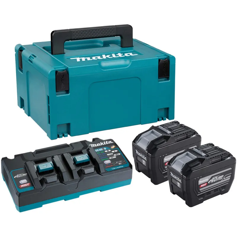 Makita 40v XGT Power Source Kit 2 x 8ah Batteries and 110v Charger