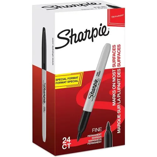 Sharpie Fine marker 24 pc(s) Fine tip Black