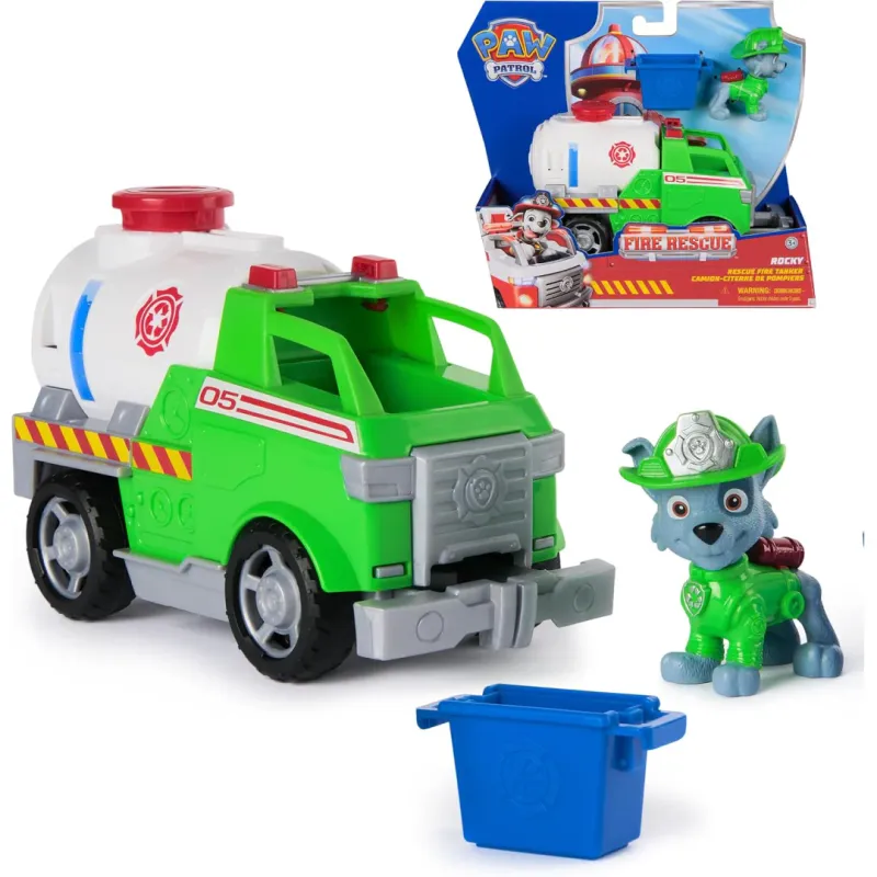 Paw Patrol Rocky Tanker Vehicle Fire Rescue