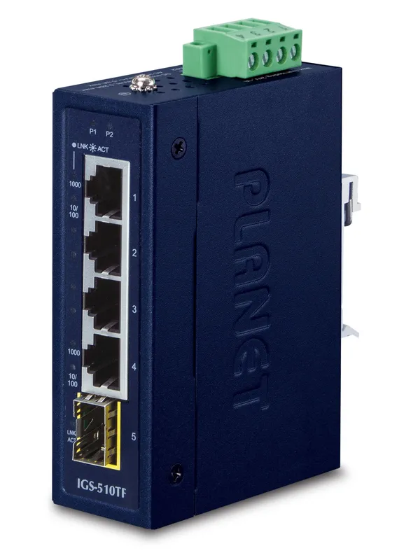 PLANET IGS-510TF network switch Unmanaged Gigabit Ethernet (10/100/100