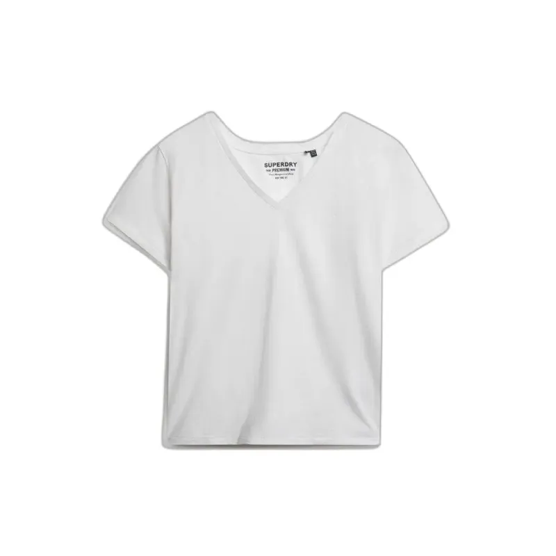 Women's V-neck T-shirt Superdry Slub Emb de Studios