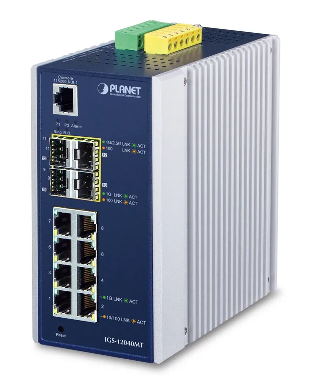 PLANET IGS-12040MT network switch Managed L2+ Gigabit Ethernet (10/100